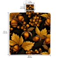 thumbnail image 2 of Thanksgiving Extra Large Canvas Beach Blanket for Picnic Mat, Waterproof and Sandproof Outdoor Mat for Beach, Camping, or Travel, Foldable and Portable, 200x150cm, 2 of 6
