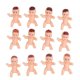 thumbnail image 3 of 100pcs Baby Shower Decorations Shower Party Favors Cake Decorations Miniature Dolls Ice Cube Game Supplies Ornament Mini Babies For Tiny Festival, 3 of 5