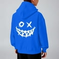 thumbnail image 6 of SonxaHe Big Boy's Hoodie Fleece Cartoon Graphic Hooded Top with Pocket Streetwear Sports Active Hoodie for Kids Blue,Size 11-12, 6 of 8