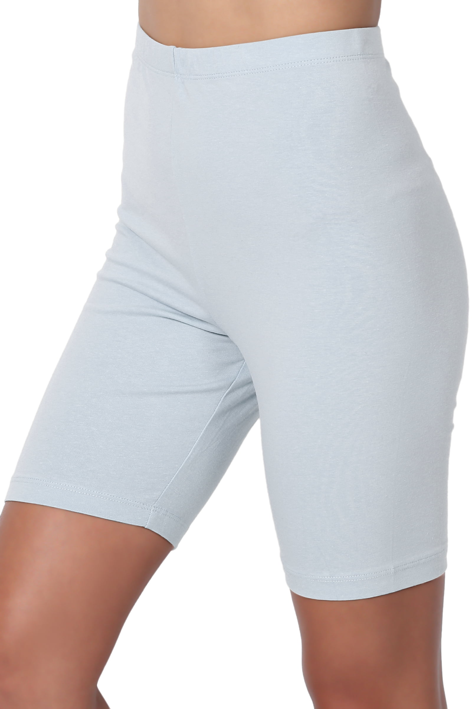 TheMogan TheMogan Women's S3X Mid Thigh Stretch Cotton Active Bermuda Under Short Leggings