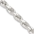 thumbnail image 2 of 925 Sterling Silver 7.8mm Rope Chain Twisted Link Necklace, 2 of 4