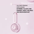 thumbnail image 4 of Handheld Fan USB Rechargeable Mini Quiet Fan Portable Desktop Fan with 3 Speed Settings for Home Office Dorm, Plastic, 1 Fan, 4 of 7