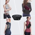 thumbnail image 2 of (noir) Sac Banane - Parfait Pour La Randonne - Courir Et Voyager - Avec 4 Poches Zippes, 2 of 5