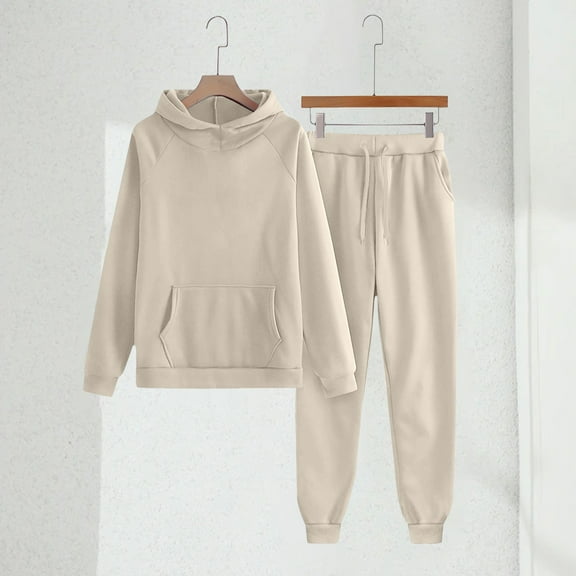XXWXYD Boys Girls 2 Piece Sweatsuit Set, Hooded Sweatshirt and Jogger Sweatpants Outfit, Kids Athleisure Casual Wear with Comfort Fit
