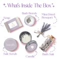 thumbnail image 2 of Cesta de regalo para spa LaurGifts Lavender con vela y bomba de baño, 2 of 8