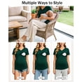 thumbnail image 4 of Women's Short Sleeve Maternity Nursing Tops Shirts for Breastfeeding, 4 of 6