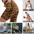 thumbnail image 5 of JUSIP Fashion Bike Athletic Running Capris, Yoga Workout Gym Bike Shorts, High Waisted Yoga Capris with Pockets for Girls Compatible with Wild Animal Cheetah Leopard Print, 5 of 5