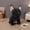 BK, variant on Lifelike Artificial Bulldog Plush Toy, Soft Stuffed Animal Dog, Realistic Home Decor Gift for Kids, Black
