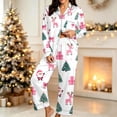 thumbnail image 2 of successthop Christmas Pjs Women Merry 2 Piece Tree Long Sleeve Party Reindeer Shirts Gifts Pants Holiday Loungewear, 2 of 6