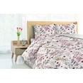 thumbnail image 3 of Ambesonne Christmas Down Alternative Quilt Comforter, Winter Branches New Year, Full, Pale Maroon Grey Teal, 3 of 5