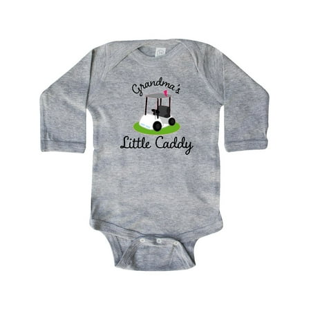 

Inktastic Grandma s Little Caddy Golf Gift Baby Boy or Baby Girl Long Sleeve Bodysuit