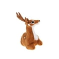 thumbnail image 1 of Simulation Christmas Elk Plush Reindeer Model Toys Christmas Elk Toy Light Brown Male Sitting, 1 of 8