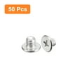 thumbnail image 3 of Uxcell M5x0.8x5mm 50 Pack Metal Flat Round Head Screws Phillips Drive Machine Bolt, 3 of 5
