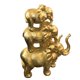 thumbnail image 3 of Elefante decorativo dorado Creaciones Dekora  22cm, 3 of 5