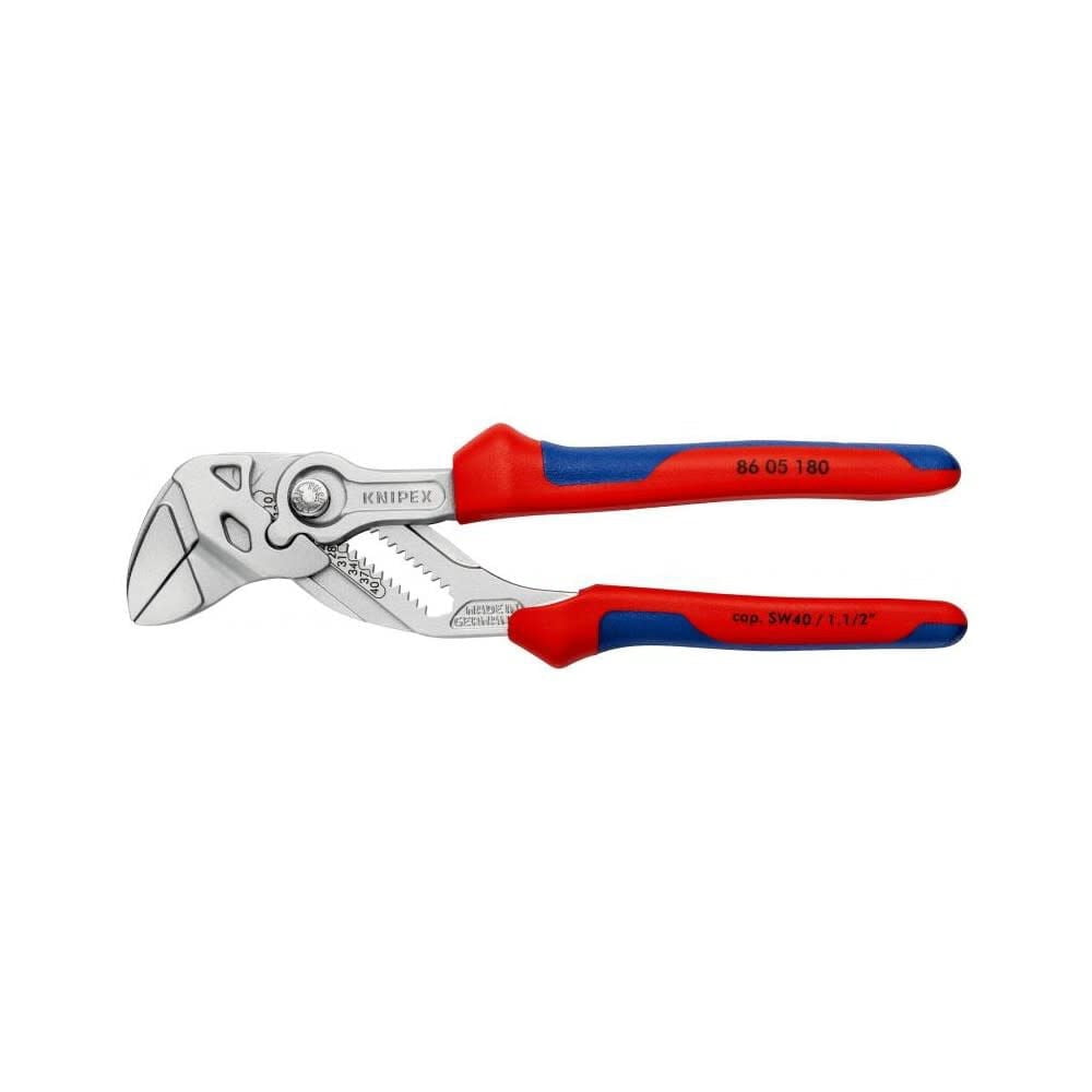 Knipex Chrome Plated Head Pliers Wrench 180Mm