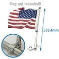 thumbnail image 1 of 21'' Flag Pole Stainless Mount Flagpole yard Or Garden Weather Resistant Rustproof, 1 of 10