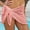 Pink, variant on Tinglu Beach Skirt Women Short Wrap Bikini Cover Up Summer Dress Swimwear Sarong