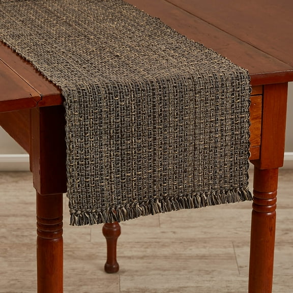 Park Designs Black Expresso Tweed Table Runner 36"