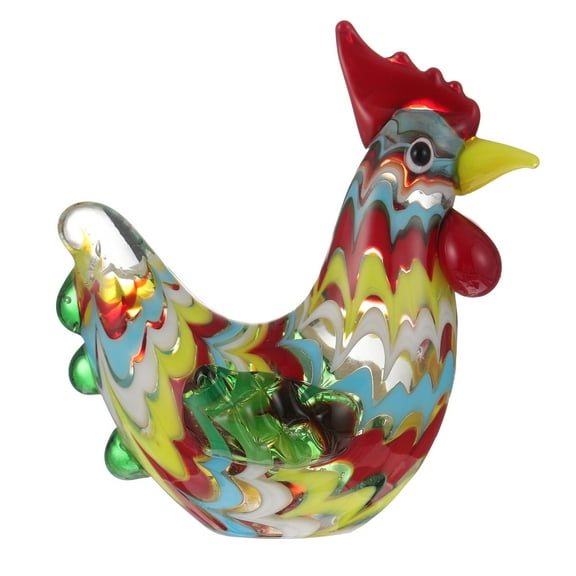 Decorative Rooster Statue Animal Figurines for Kids' Room, Play Area, or Nursery - Chicken Models for Home Decor