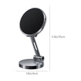 thumbnail image 3 of COM1950s Foldable Magnetic Car Phone Mount - 180° Rotation, Sunproof & Water-Resistant Design, Compact Abs Holder for Dashboard, 0.17 Lbs, 3 of 6