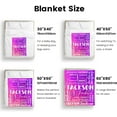thumbnail image 5 of Custom Blanket with Name for Adults Kids Personalized Blanket and Throw Customized Flannel Name Blanket Personalized (Style-2, 30x40), 5 of 6