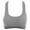 Gray, variant on Hinvhai Women Seamless Stretch Sport Bra Padded Fitness Tank Tops Workout Gym Yoga Vest On Clearance White 10(XL)