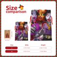 thumbnail image 3 of Yiaed Monster High Print Christmas Small Burlap Bags with Drawstring, Burlap Gift Bags Christmas Linen Treat Sacks Gift Wrapping Bags Xmas Holiday Party-Small, 3 of 7