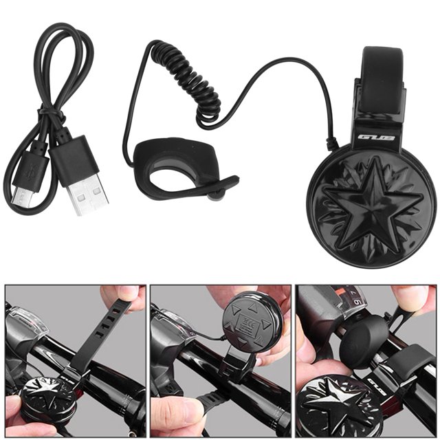 Timbre Eléctrico Para Bicicleta, Control De Botón De Bocina Electrónico De Sonido Claro Para Bicicleta De Montaña Para Electrombile