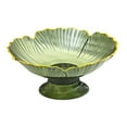 thumbnail image 1 of Cuenco decorativo Macarena para servir frutas con Agujeros de Drenaje pedestal extraíble Verde, 1 of 7