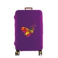 thumbnail image 1 of Luggage Cover Suitcase Protector In 18-32 Inch Trolley Case Dissipate Butterfly Pattern Thicken Elasticity Anti-Scratch Dust Set purple S, 1 of 6