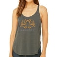 thumbnail image 1 of LA Pop Art Women's Word Art Flowy Tank Top - Namaste, 1 of 2