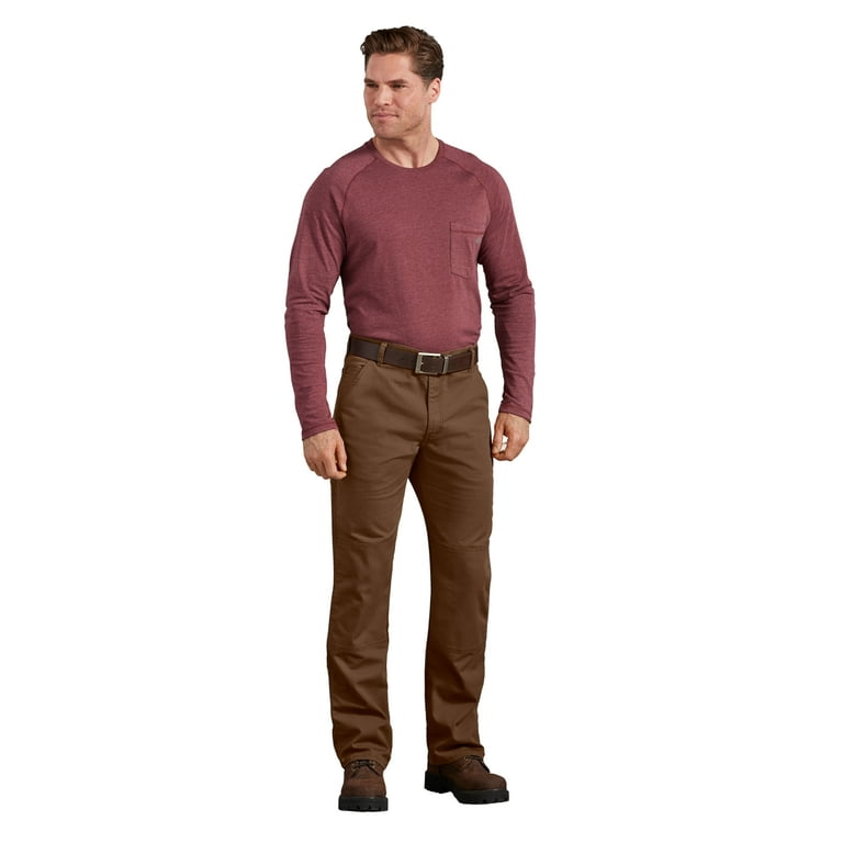 Dickies Men's FLEX Regular Fit Duck Double Knee Pants, Stonewashed