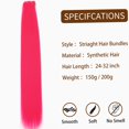 thumbnail image 4 of Typpkmm Extensiones De Cabello SintéTico Natural Yaki 150g, 4 of 7