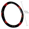 thumbnail image 4 of Seven Starred Iadybird 14.5 Inch Printing PVC Leather Car Wheel Cover Steering Wheel Covers Auto Accessories, 4 of 6