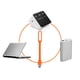 thumbnail image 1 of Lámpara LED USB Mini computadora portátil portátil Escritorio de lectura Iluminación nocturna (naranja), 1 of 5