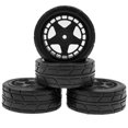 thumbnail image 2 of Labymos Remote Control Off-Road Rally Car Tires 67*45*27mm 4pcs Replacement for TAMIYA TT02 XV01 HSP, 2 of 6