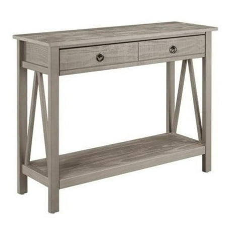 - Bowery Hill Console Table in Rustic Gray