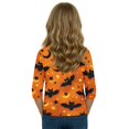 thumbnail image 6 of Grblisyd Pumpkin Halloween Shirts for Girls Boys Funny Ghost Graphic Crewneck 3/4 Sleeve Tees Kids Cute Holiday Party Clothes, 6 of 6