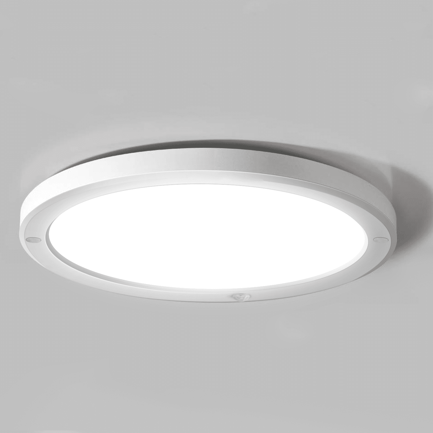 White LED Lighting Fixture with Motion Sensor 4000K 