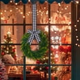 thumbnail image 5 of 1Pcs Artificial Greenery Spring Summer Swag Wreaths, Eucalyptus Candle Rings & Kitchen Cabinet Wreaths with Ribbon for Front Door, Porch, Wall, Window, Farmhouse Decor 15.7 Inch Green, 5 of 7