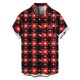 thumbnail image 2 of Blusa y camisa de manga corta con cuello vuelto para hombre, blusa informal de moda con cuello vuelto, blusa estampada de manga corta con botones, blusa de poliéster para hombre, 2 of 5