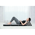 thumbnail image 3 of Leewadee - Comfortable Japanese Floor Mattress - Thai Floor Bed With Triangle Cushion - Futon Mattress - Thai Massage Mat,  Blue White, Kapok Filling, 3 of 8