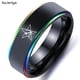 thumbnail image 2 of AsJerlya-anillo Emble Nacional de Ucrania para hombres, Cosplay de Anime, anillos de nube, acero inoxidable, ataque a los Titanes, alas de la libertad, bandera, 2 of 3