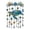 Blue1, variant on 1PACK Ocean-Themed Crystal Wind Chime, Ocean Animal Stained Glass Wind Chime for Outside, Acrylic Hanging Wind Chime with Crystal Pendants for Home Garden Porch Balcony,Dolphin