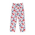 thumbnail image 6 of Uemuo Forest Mushrooms1 Pattern Men's Wide Leg Palazzo Lounge Pants with Pockets Light Weight Loose Comfy Casual Pajama Pants-, 6 of 9