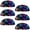 Multicolored, variant on PhooArto 6 Pcs Cup Drawer Pulls, Brown Anchor Wooden Board Shell Shape Handles Cabinet Knobs for Dresser Cupboard Closet Wardrobe with Screws