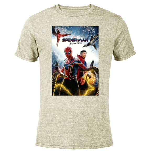 Marvel Spider-Man: No Way Home Movie Poster - Short Sleeve Blended T-Shirt for Adults – Customized-Yellow