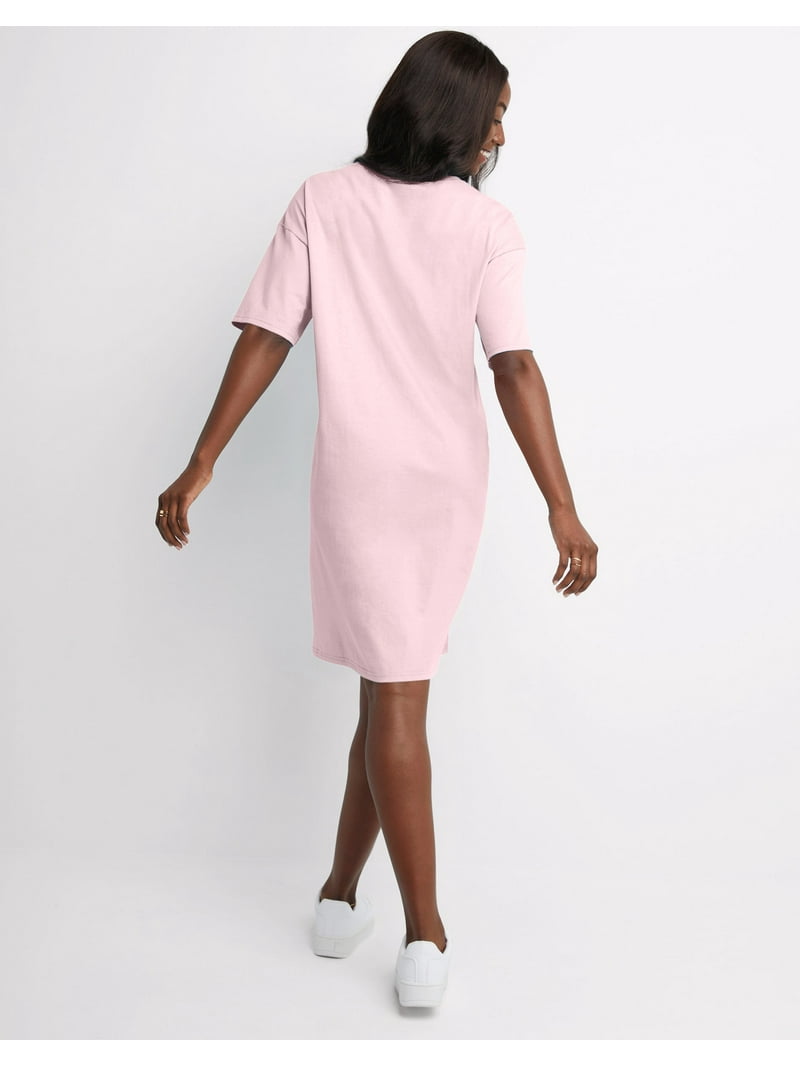 dusty pink t shirt dress Mini Fit-and-Flare T-Shirt Dress