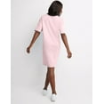thumbnail image 3 of Hanes Essentials Women's T-Shirt Dress, Cotton Pale Pink ONE SIZE, 3 of 5
