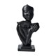 thumbnail image 1 of Escultura de cara abstracta, estatua de abrazar, estatua de amante abrazado, figura coleccionable Negro, 1 of 9